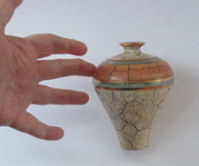 Load image into Gallery viewer, British Studio Pottery Miniature Bottle Vase by Tony Laverick 1990s
