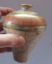 Load image into Gallery viewer, British Studio Pottery Miniature Bottle Vase by Tony Laverick 1990s
