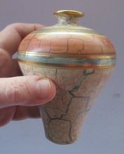 Load image into Gallery viewer, British Studio Pottery Miniature Bottle Vase by Tony Laverick 1990s
