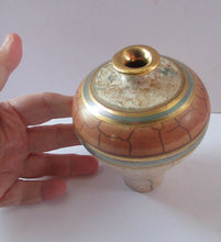 Load image into Gallery viewer, British Studio Pottery Miniature Bottle Vase by Tony Laverick 1990s
