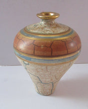 Load image into Gallery viewer, British Studio Pottery Miniature Bottle Vase by Tony Laverick 1990s
