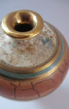 Load image into Gallery viewer, British Studio Pottery Miniature Bottle Vase by Tony Laverick 1990s
