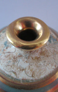 British Studio Pottery Miniature Bottle Vase by Tony Laverick 1990s