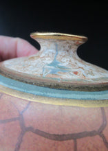 Load image into Gallery viewer, British Studio Pottery Miniature Bottle Vase by Tony Laverick 1990s
