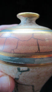 British Studio Pottery Miniature Bottle Vase by Tony Laverick 1990s