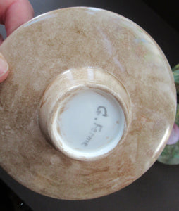 1880s Victorian Scottish Art Pottery. Scottish Lady Artist Haddington Signed Ferme