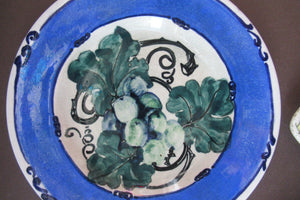 SCOTTISH POTTERY.  Vintage 1920s Hand Painted Dishes. FOUR PIECES: Mak Merry, Bough and DOLLY WATSON PLATE