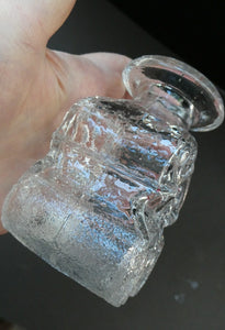Lars Hellsten Skruf Bottle Vase 1960s Swedish Scandinavian Glass