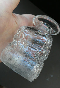 Lars Hellsten Skruf Bottle Vase 1960s Swedish Scandinavian Glass