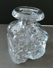 Load image into Gallery viewer, Lars Hellsten Skruf Bottle Vase 1960s Swedish Scandinavian Glass
