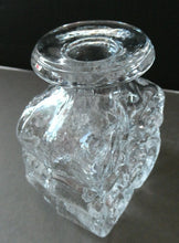 Load image into Gallery viewer, Lars Hellsten Skruf Bottle Vase 1960s Swedish Scandinavian Glass
