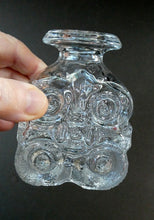 Load image into Gallery viewer, Lars Hellsten Skruf Bottle Vase 1960s Swedish Scandinavian Glass
