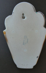 Shorter and Son Art Deco Ceramic Shell Wall Pocket
