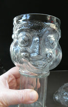 Load image into Gallery viewer, 1960s Lars Hellsten Swedish Glass Skruf Pair Beer Man Glasses
