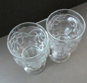 1960s Lars Hellsten Swedish Glass Skruf Pair Beer Man Glasses