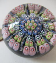 Load image into Gallery viewer, 1970s Early Perthshire Paperweight Scottish Glass Millefiori and Latticino Spokes
