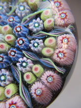 Load image into Gallery viewer, 1970s Early Perthshire Paperweight Scottish Glass Millefiori and Latticino Spokes
