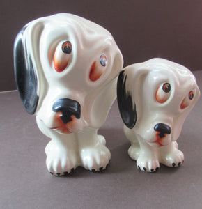 1930s Crown Devon. Pair of Dog Figures Desmond