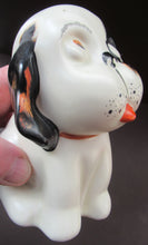 Load image into Gallery viewer, Cute Little Vintage CROWN DEVON Model of a Black and White Bonzo Puppy Sticking Out His Tongue
