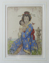 Load image into Gallery viewer, Robert Herdman Smitth Colour Etching The Butterfly Pencil Signed Original Frame
