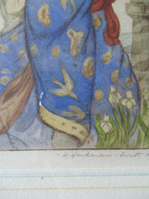 Load image into Gallery viewer, Robert Herdman Smitth Colour Etching The Butterfly Pencil Signed Original Frame

