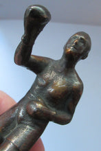 Load image into Gallery viewer, 1930s Bronze Car Mascot of a Boxer or Boxing Figure
