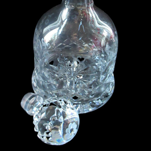  Rogaska Crystal Cordial Decanter. Queen Design 9 3/4 inches