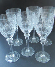 Load image into Gallery viewer, Set of Six Rogaska Long Stemmed Glasses Red Wine Crysta
