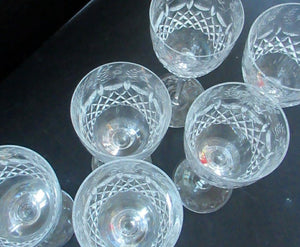 Set of Six Rogaska Long Stemmed Glasses Red Wine Crysta