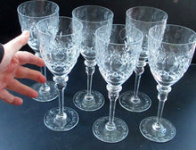 Load image into Gallery viewer, Set of Six Rogaska Long Stemmed Glasses Red Wine Crysta

