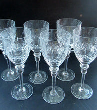 Load image into Gallery viewer, Set of Six Rogaska Long Stemmed Glasses Red Wine Crysta
