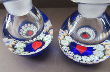 Load image into Gallery viewer, 1980s Caithness Scottish Glass Perfume Bottle Valentine&#39;s Love Heart Inclusion Millefiori
