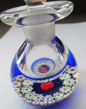 Load image into Gallery viewer, 1980s Caithness Scottish Glass Perfume Bottle Valentine&#39;s Love Heart Inclusion Millefiori
