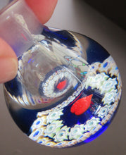 Load image into Gallery viewer, 1980s Caithness Scottish Glass Perfume Bottle Valentine&#39;s Love Heart Inclusion Millefiori
