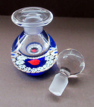 Load image into Gallery viewer, 1980s Caithness Scottish Glass Perfume Bottle Valentine&#39;s Love Heart Inclusion Millefiori
