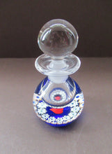 Load image into Gallery viewer, 1980s Caithness Scottish Glass Perfume Bottle Valentine&#39;s Love Heart Inclusion Millefiori
