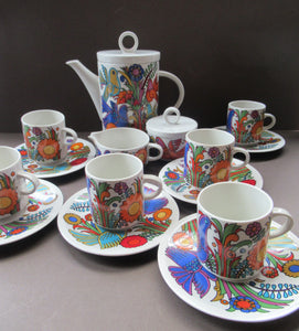 Villeroy and Boch Acapulco Full Coffee Set Vintage