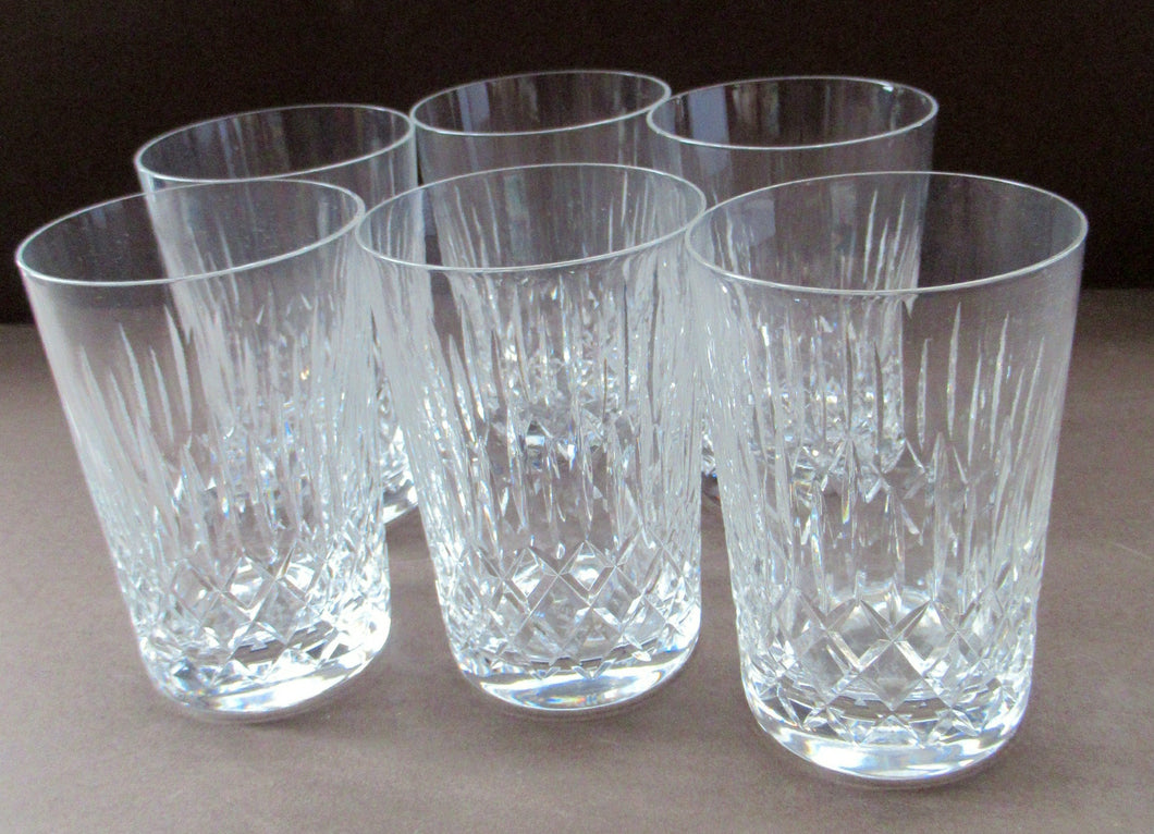 Lovely Set of SIX Vintage 1950s EDINBURGH CRYSTAL High Ball or Whisky Tumblers: APPIN PATTERN