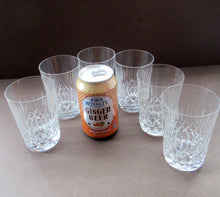 Load image into Gallery viewer, Set of Six Tall Vintage Edinburgh Crystal Whisky Glasses 1950s Appin Pattern

