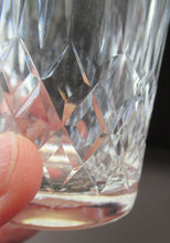 Load image into Gallery viewer, Set of Six Tall Vintage Edinburgh Crystal Whisky Glasses 1950s Appin Pattern
