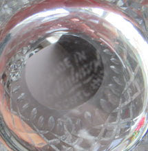 Load image into Gallery viewer, Set of Six Tall Vintage Edinburgh Crystal Whisky Glasses 1950s Appin Pattern
