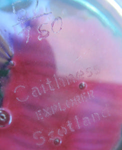 Fabulous LIMITED EDITION Scottish Caithness Glass Paperweight: Explorer by Colin Terris; 1991