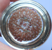 Load image into Gallery viewer, Vintage Murano Italian Glass Paperweight with Gold Aventurine and Millefiori
