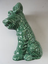 Load image into Gallery viewer, Vintage Large Seated Green Sylvac Terrier 
