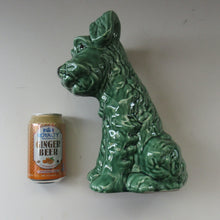 Load image into Gallery viewer, Vintage Large Seated Green Sylvac Terrier 
