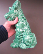 Load image into Gallery viewer, Vintage Large Seated Green Sylvac Terrier 
