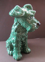 Load image into Gallery viewer, Vintage Large Seated Green Sylvac Terrier 
