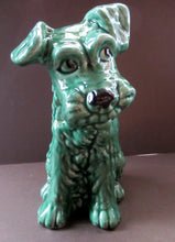 Load image into Gallery viewer, Vintage Large Seated Green Sylvac Terrier 
