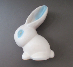 1930s Art DEco Bourne Denby Marmaduke White Rabbut 8 inches