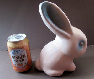 1930s Art DEco Bourne Denby Marmaduke White Rabbut 8 inches